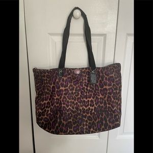 Coach tote bag with matching accessory bag